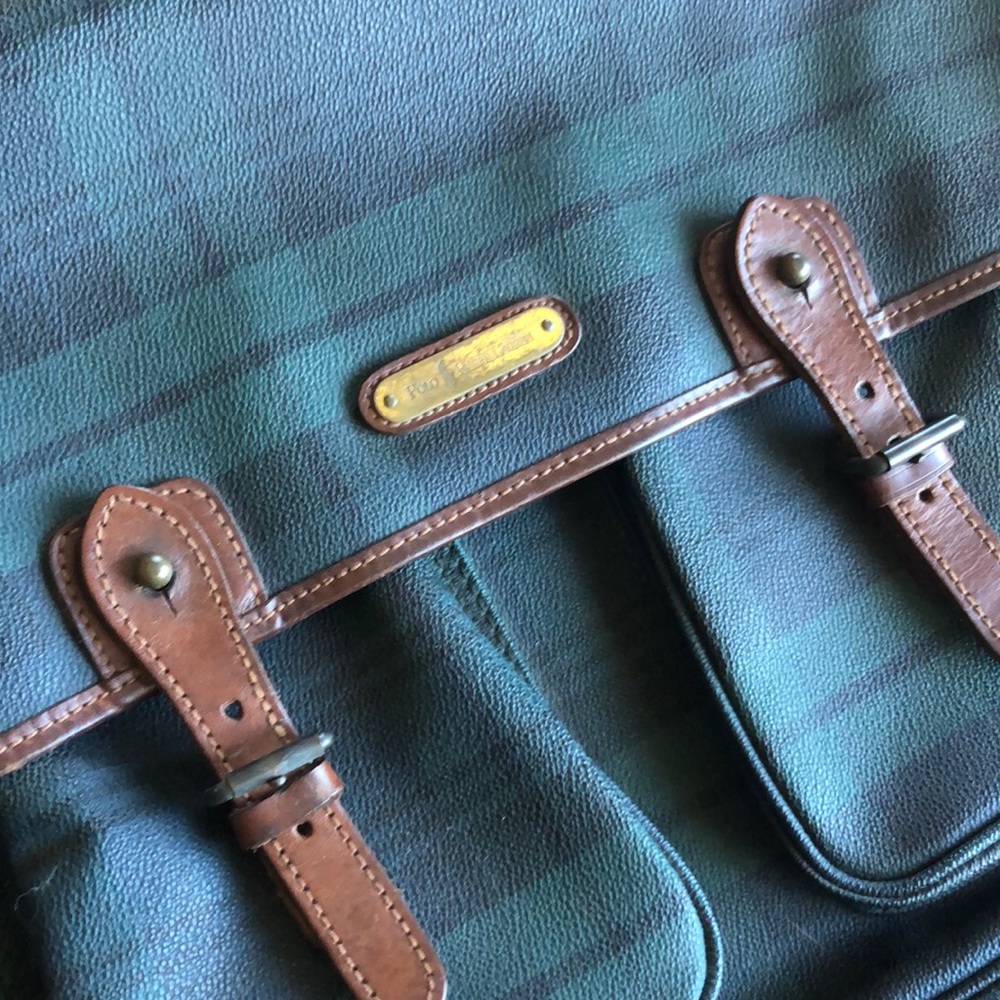 Vintage Polo Ralph Lauren leather brief bag